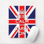 穏やか保ち、英国国旗の旗を続けていって下さい マウスパッド (マウス)