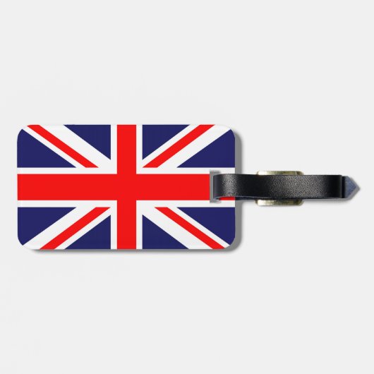 穏やか保ち、英国国旗の旗を続けていって下さい ラゲッジタグ (裏面横)