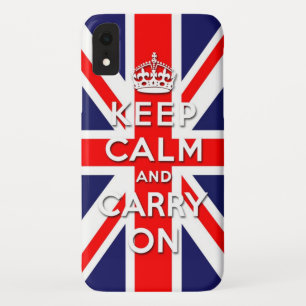 穏やか保ち、英国国旗の旗を続けていって下さい iPhone XRケース