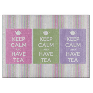穏やか保ち、茶コラージュを持って下さい カッティングボード