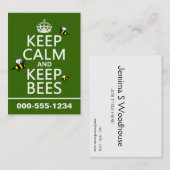 穏やか保ち、蜂-すべての色--を飼って下さい 名刺 (正面/裏面)