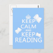 穏やか保ち、読書を保って下さい ポストカード (正面/裏面)
