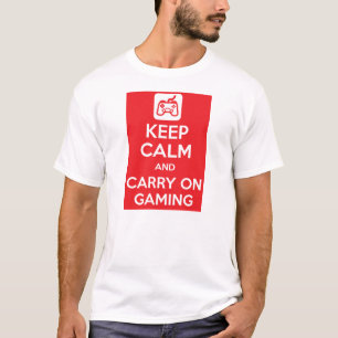 穏やか保ち、賭博を続けていって下さい Tシャツ