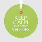穏やか保ち、野菜を育てて下さい オーナメント (裏面)