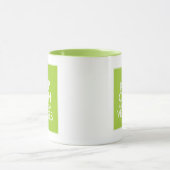 穏やか保ち、野菜を育てて下さい マグカップ (中央)