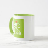 穏やか保ち、野菜を育てて下さい マグカップ (正面左)