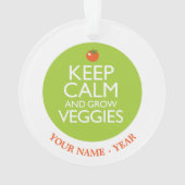 穏やか保ち、野菜2を育てて下さい オーナメント (裏面)