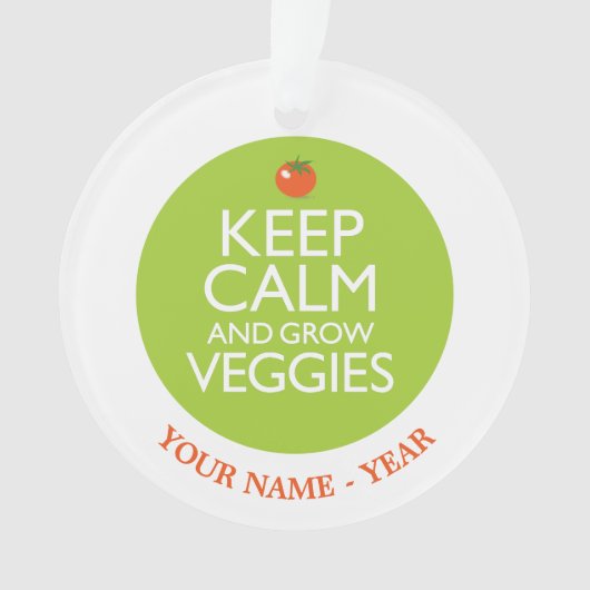 穏やか保ち、野菜2を育てて下さい オーナメント (正面)