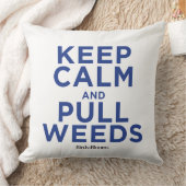 穏やか保ち、雑草を引っ張って下さい クッション (ブランケット)