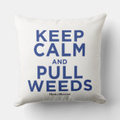 穏やか保ち、雑草を引っ張って下さい クッション (裏面)