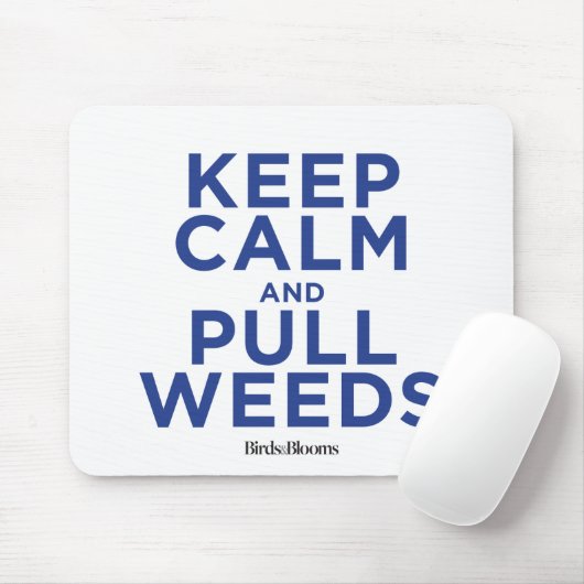 穏やか保ち、雑草を引っ張って下さい マウスパッド (マウス)