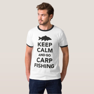 "穏やか保ち、魚釣りコイの"のTシャツ行って下さい Tシャツ