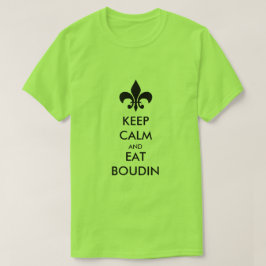 穏やか保ち、Boudin南ルイジアナのTシャツを食べて下さい Tシャツ