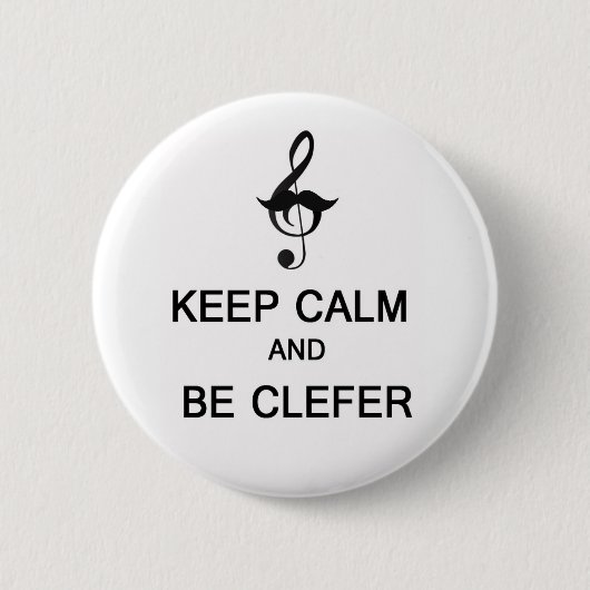 穏やか保ち、cleferがあって下さい 缶バッジ (正面)