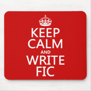 穏やか保ち、Fic -すべての色--を書いて下さい マウスパッド