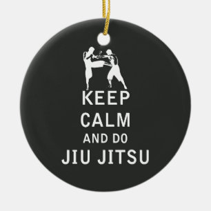 穏やか保ち、Jiu-Jitsuをして下さい セラミックオーナメント