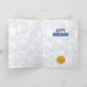 "穏やか保ち、Latkes"ハヌカーを食べて下さい シーズンカード (内部)