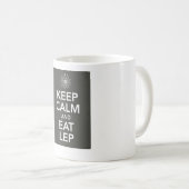 穏やか保ち、LEPを食べて下さい コーヒーマグカップ (正面右)