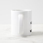 穏やか保ち、Obitsのマグを書いて下さい ジャンボコーヒーマグカップ (裏面)