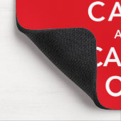 穏やか保ち、OmのKeep Calm and Carry Onを運んで下さい マウスパッド (コーナー)