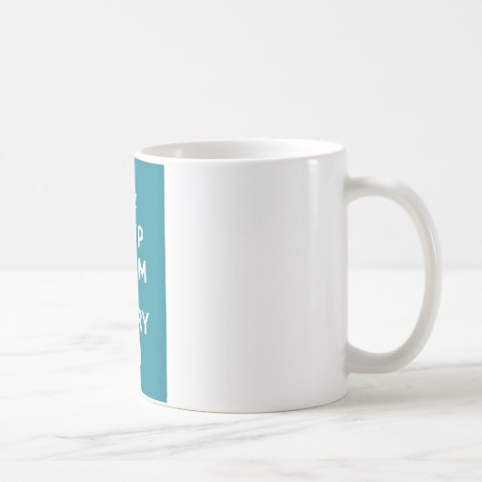 穏やか保ち、On_MUG_AQUAを運んで下さい コーヒーマグカップ (右)