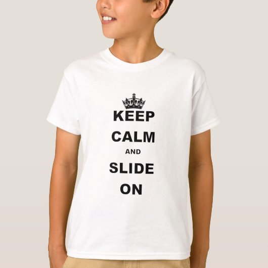 穏やか保ち、ON.pngを滑らせて下さい Tシャツ (正面)