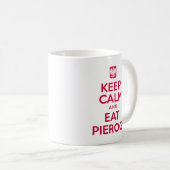 穏やか保ち、Pierogiのマグを食べて下さい コーヒーマグカップ (正面右)