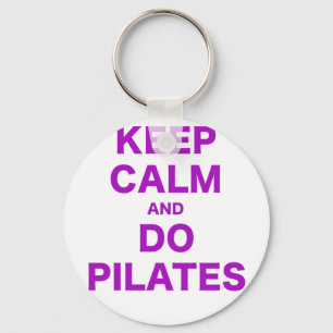 穏やか保ち、Pilatesをして下さい キーホルダー