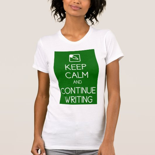 穏やか保ち、Womenのワイシャツを書き続けて下さい Tシャツ (正面)
