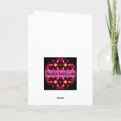 穏やか保って下さい及びmincepiesのクリスマスカードを食べて下さい シーズンカード (裏面)