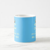 穏やか王子が保って下さい(青い)あることGift Mugはよい コーヒーマグカップ (中央)