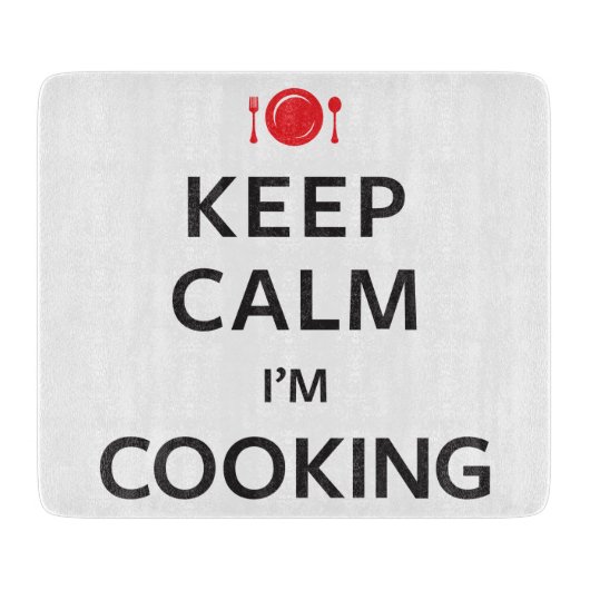 穏やか私調理しています保って下さい カッティングボード (正面)