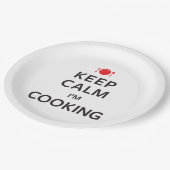 穏やか私調理しています保って下さい ペーパープレート (アングル)