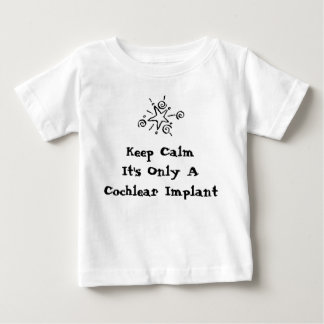 穏やか-幼児サイズ保って下さい ベビーTシャツ
