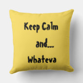 穏やか… Whatevaの引用文の装飾用クッション保てば クッション (裏面)