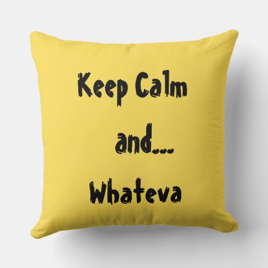 穏やか… Whatevaの引用文の装飾用クッション保てば クッション (裏面)