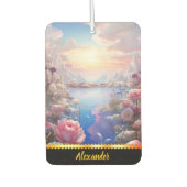 穏よくはしゃぐやかな開花付き空気清浄機 カーエアーフレッシュナー (正面)