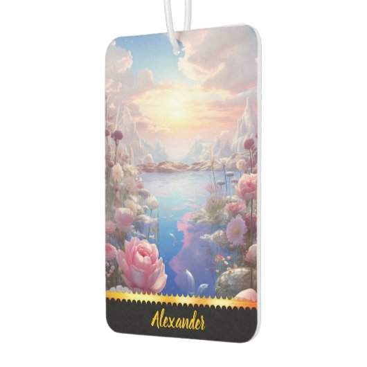 穏よくはしゃぐやかな開花付き空気清浄機 カーエアーフレッシュナー (左)