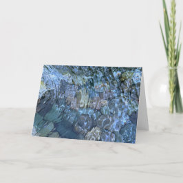 穏エレガントやかな水ビーチシーン カード