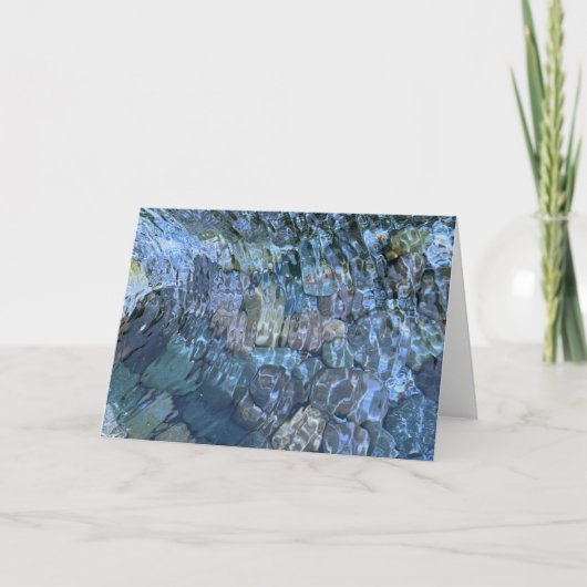 穏エレガントやかな水ビーチシーン カード (正面)