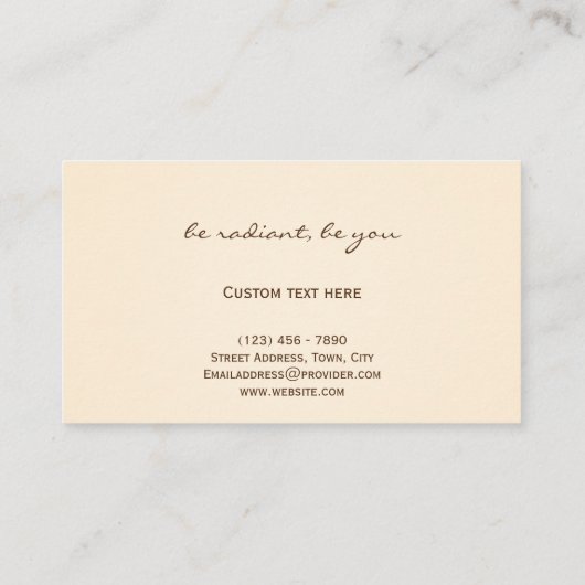 穏モダン水ユニーク色美しいコンサルタント 名刺 (裏面)