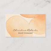 穏モダン水ユニーク色美しいコンサルタント 名刺 (正面)