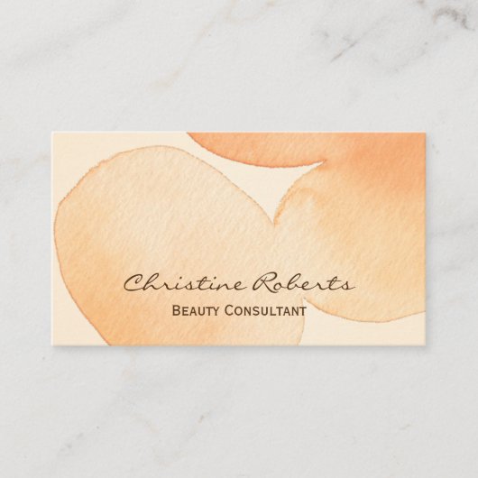 穏モダン水ユニーク色美しいコンサルタント 名刺 (正面)