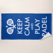 穏保とパデルテ遊ニスのビーチタオルのギフト ビーチタオル (正面)