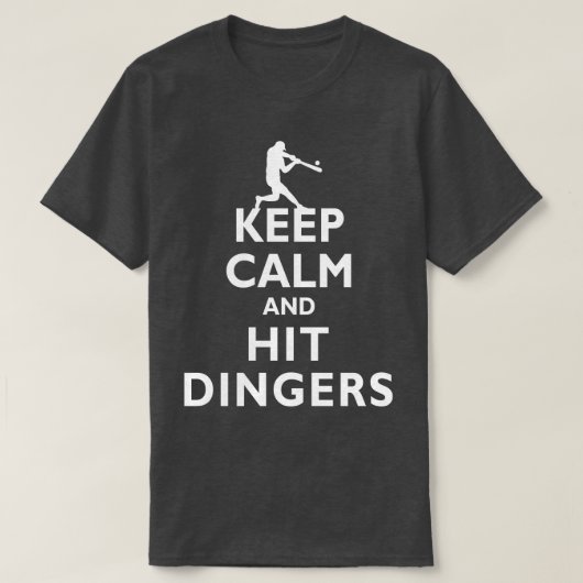 穏保やかでヒットのディンers野球ソフトボール tシャツ (デザイン正面)
