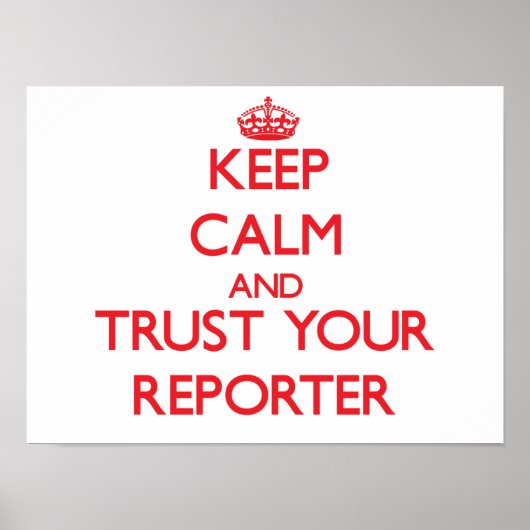 穏保やかで信頼できる記者 ポスター (正面)
