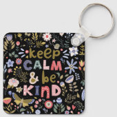 穏保やかで優しいフォークアートの花 キーホルダー (裏面)