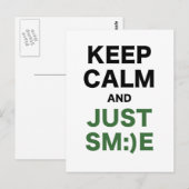 穏保やかで公正なスマイル ポストカード (正面/裏面)