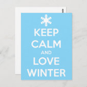 穏保やかで冬を愛する ポストカード (正面/裏面)