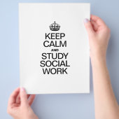 穏保やかで勉強的な社会事業 チラシ (手)